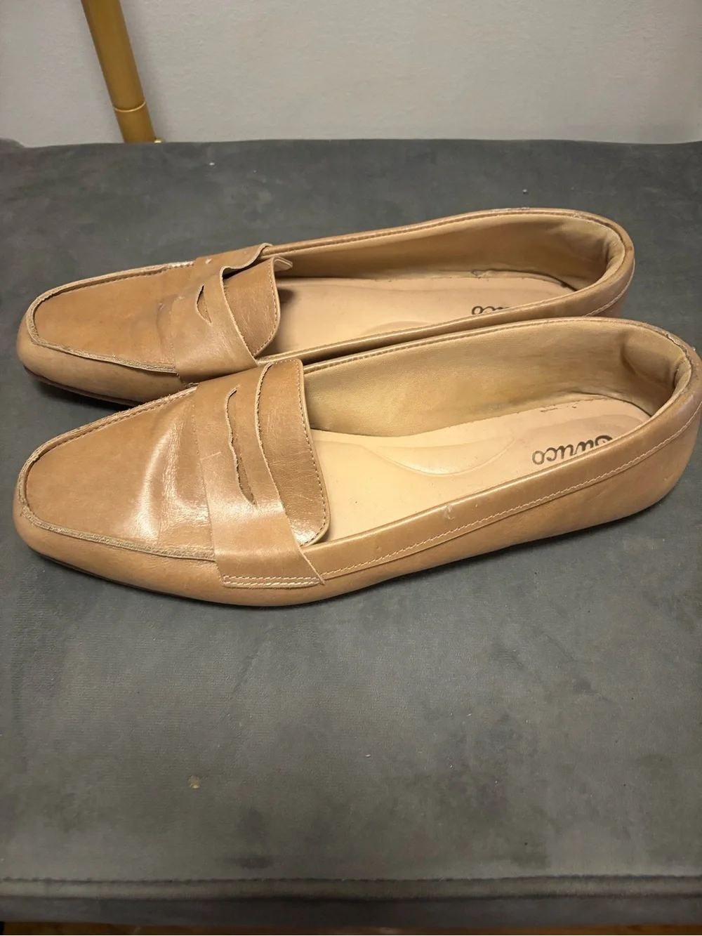 Tan Leather Loafers